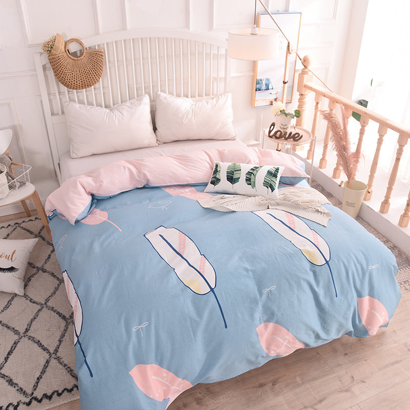 Cotton bed quilt cover