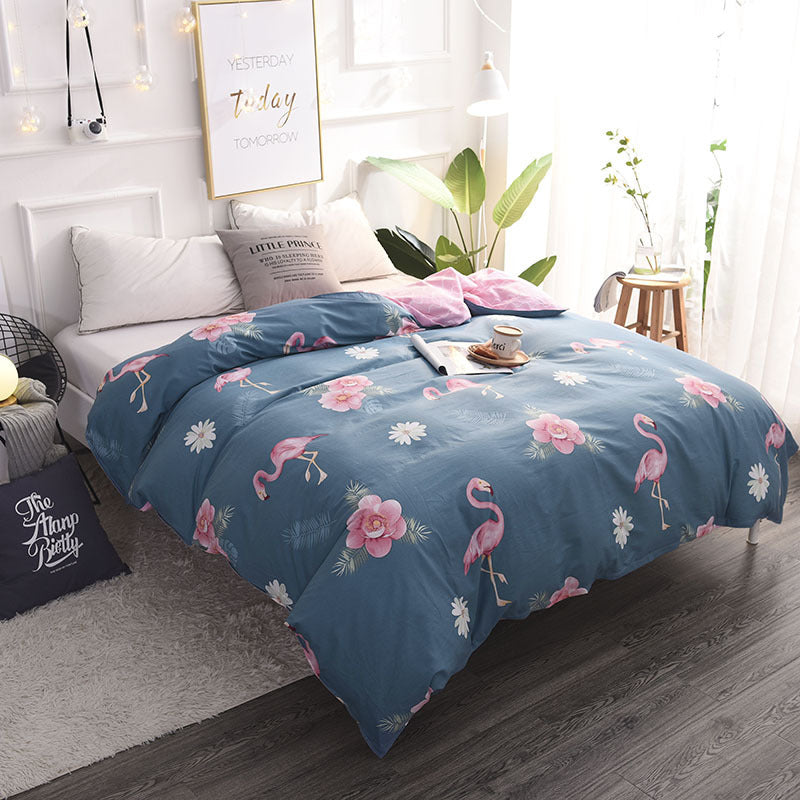Cotton bed quilt cover