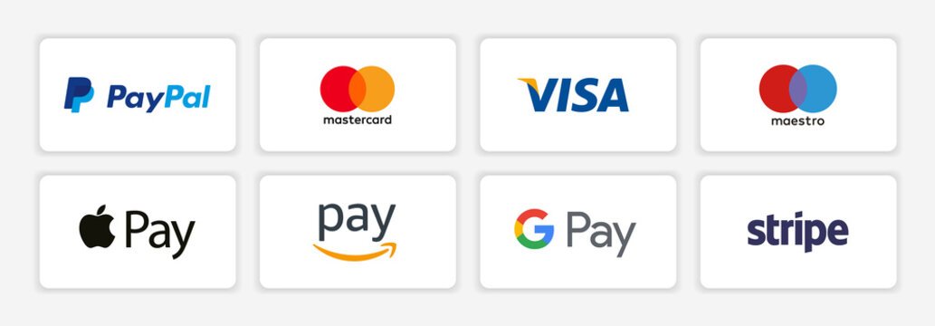 Payment Methods: PayPal, Mastercard, Visa, Maestro, Apple Pay, Amazon Pay, Google Pay, Stripe